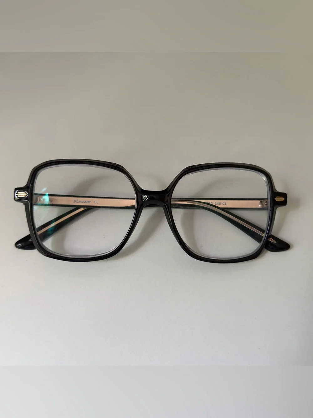 Black Oversized Square Glasses - Firmoo